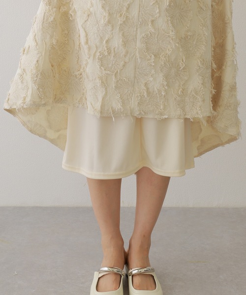Lace Ladies(レースレディース)の「フリンジ デザイン マキシ丈 キャミソール ワンピース(ワンピース・レディース・アイボリー/ブラック/ホワイト・FREE)」の17枚目の写真