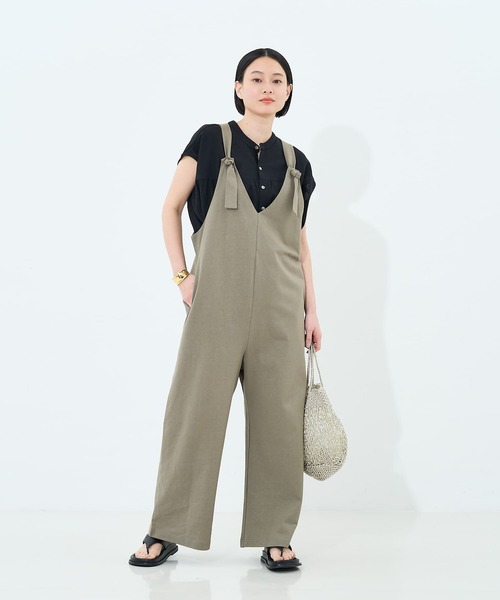 collex(コレックス)の「カットサロペット(サロペット/オーバーオール・レディース・チャコールグレー/カーキ・フリー)」の2枚目の写真