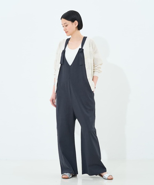 collex(コレックス)の「カットサロペット(サロペット/オーバーオール・レディース・チャコールグレー/カーキ・フリー)」の1枚目の写真