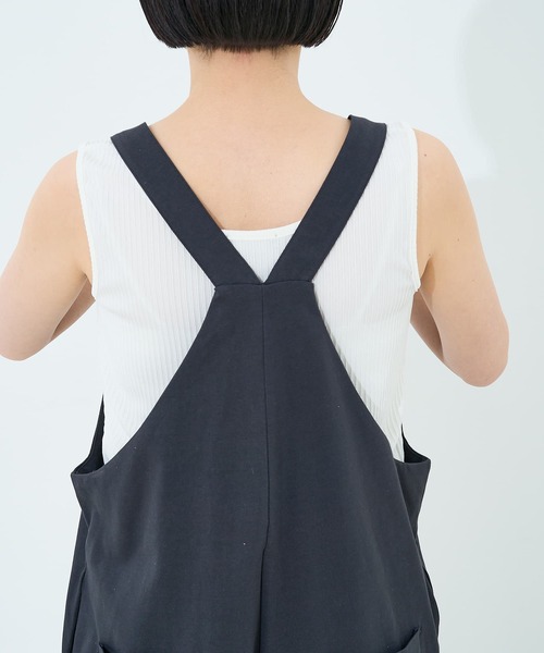 collex(コレックス)の「カットサロペット(サロペット/オーバーオール・レディース・チャコールグレー/カーキ・フリー)」の14枚目の写真