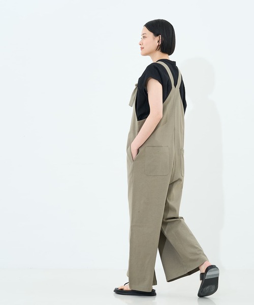 collex(コレックス)の「カットサロペット(サロペット/オーバーオール・レディース・チャコールグレー/カーキ・フリー)」の7枚目の写真