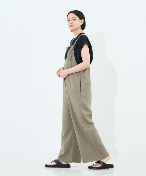 collex(コレックス)の「カットサロペット(サロペット/オーバーオール・レディース・チャコールグレー/カーキ・フリー)」の6枚目の写真