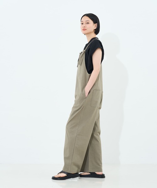 collex(コレックス)の「カットサロペット(サロペット/オーバーオール・レディース・チャコールグレー/カーキ・フリー)」の5枚目の写真