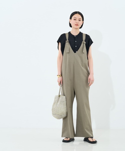 collex(コレックス)の「カットサロペット(サロペット/オーバーオール・レディース・チャコールグレー/カーキ・フリー)」の4枚目の写真