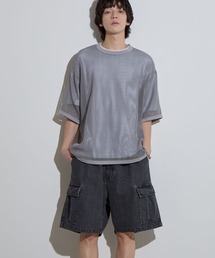 【SLICK/スリック】12.5oz Denim Cargo Shorts / 12.5オンスデニムカーゴショーツ/ ストーンバイオ加工 / ショートパンツ