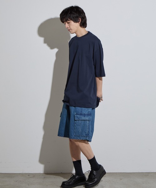 セール】【SLICK/スリック】12.5oz Denim Cargo Shorts / 12.5