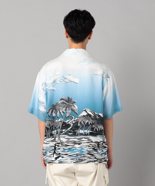 H.R. MARKET トロピカル柄 半袖シャツ セール】トロピカル柄半袖シャツ（Tシャツ/カットソー）｜DILASH