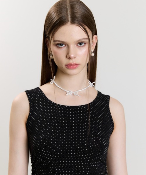★LUVISTRUE★SM RIBBON CHOCKER(BLACK)★正規品/韓国直送料込 セール】SM RIBBON CHOCKER（チョーカー）｜LUVISTRUE（ラヴイズ