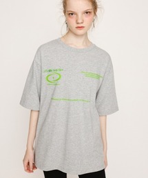 FRONT LOGO C/N TOPS フロント ロゴ クルーネック トップス