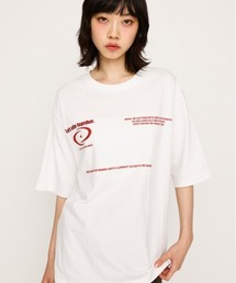 FRONT LOGO C/N TOPS フロント ロゴ クルーネック トップス