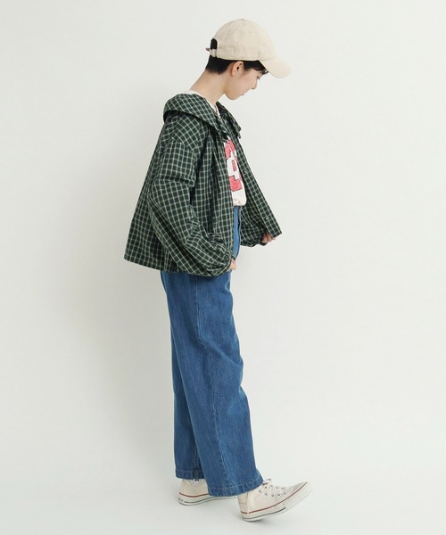 CHILD WOMAN(チャイルドウーマン)の「☆60sミニチェック フリルブラウス(シャツ/ブラウス・レディース・グリーン/ブラウン・FREE)」の18枚目の写真