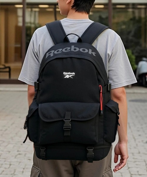 EC別注】Reebok リーボック 大容量 A4 PC収納 多ポケット