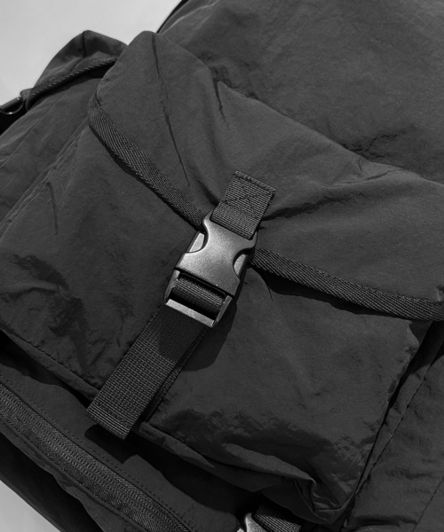 Reebok（リーボック）の「【EC別注】Reebok リーボック 大容量 A4 PC収納 多ポケット ナイロン バックパック リュックサック 約20L（バックパック/リュック・メンズ・ブラック×レッド/ブラック・FREE）」の12枚目の写真