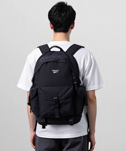 EC別注】Reebok リーボック 大容量 A4 PC収納 多ポケット ナイロン
