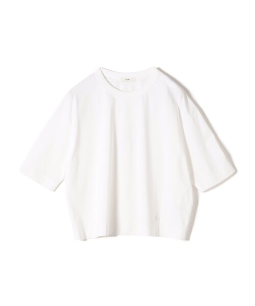 SHIPS(シップス)の「ワンポイント 刺繍 スムース ワイド TEE(Tシャツ/カットソー・レディース・ホワイト/ブラウン/ベージュ・ONE SIZE)」の19枚目の写真