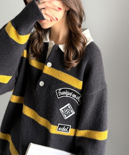 セール】《JaVaジャバコラボ》魅せる、トラッド感。ワッペンデザイン