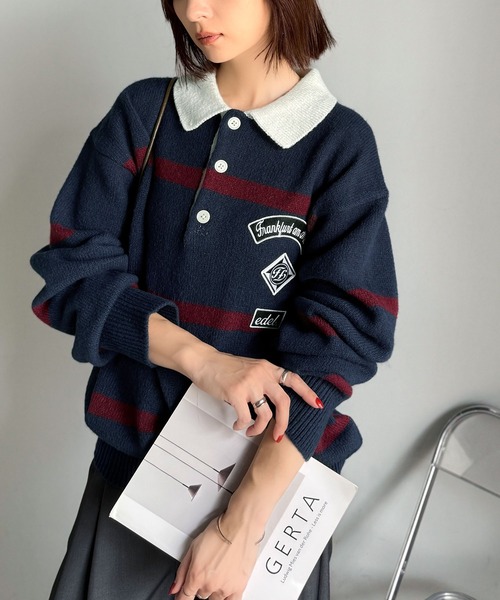 セール】《JaVaジャバコラボ》魅せる、トラッド感。ワッペンデザイン