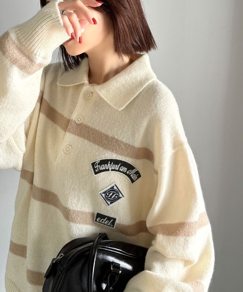 セール】《JaVaジャバコラボ》魅せる、トラッド感。ワッペンデザイン