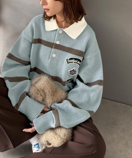 セール】《JaVaジャバコラボ》魅せる、トラッド感。ワッペンデザイン