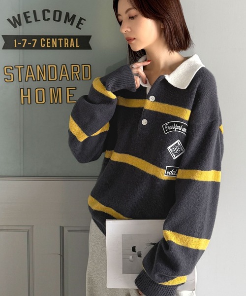 セール】《JaVaジャバコラボ》魅せる、トラッド感。ワッペンデザイン