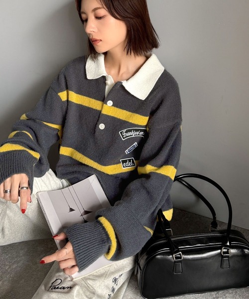 セール】《JaVaジャバコラボ》魅せる、トラッド感。ワッペンデザイン