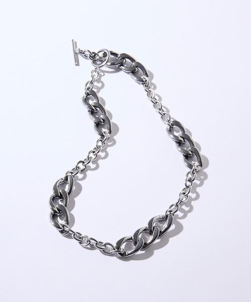 VELNUS(ベルナス)の「【VELNUS】Surgical stainless steel combination short chain necklace/サージカルステンレスコンビショートチェーンネックレス(ネックレス・メンズ・シルバー/シルバー系1・FREE)」の19枚目の写真