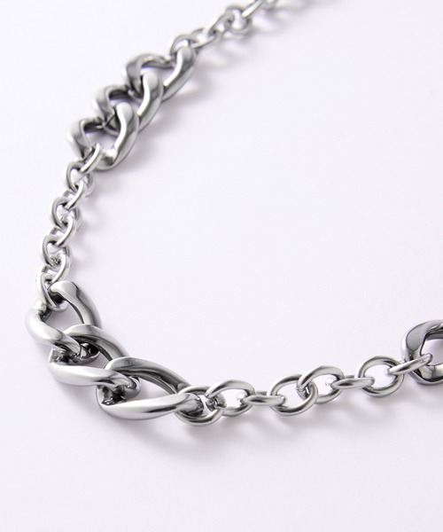VELNUS(ベルナス)の「【VELNUS】Surgical stainless steel combination short chain necklace/サージカルステンレスコンビショートチェーンネックレス(ネックレス・メンズ・シルバー/シルバー系1・FREE)」の21枚目の写真