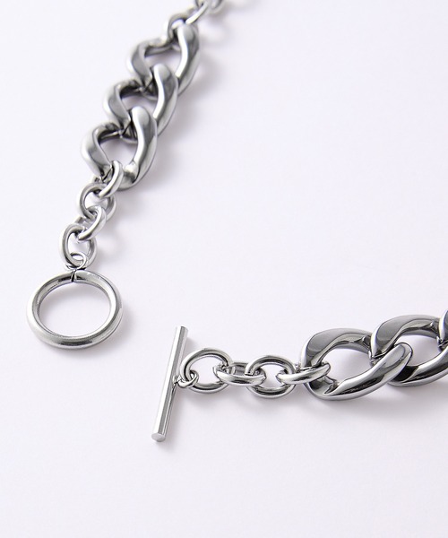 VELNUS(ベルナス)の「【VELNUS】Surgical stainless steel combination short chain necklace/サージカルステンレスコンビショートチェーンネックレス(ネックレス・メンズ・シルバー/シルバー系1・FREE)」の22枚目の写真