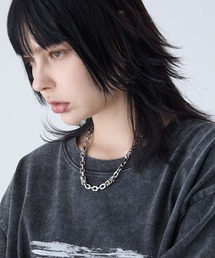 VELNUS（ベルナス）の「【VELNUS】Surgical stainless steel combination short chain necklace/サージカルステンレスコンビショートチェーンネックレス（ネックレス）」