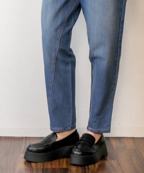 RCD（アールシーディー）の「【高身長･大きいサイズ対応/6サイズ展開】サルエルデニムパンツ（デニムパンツ・レディース・ネイビー/ホワイト/ブルー/ワンウォッシュ・S/M/L/LL/3L/4L）」の11枚目の写真