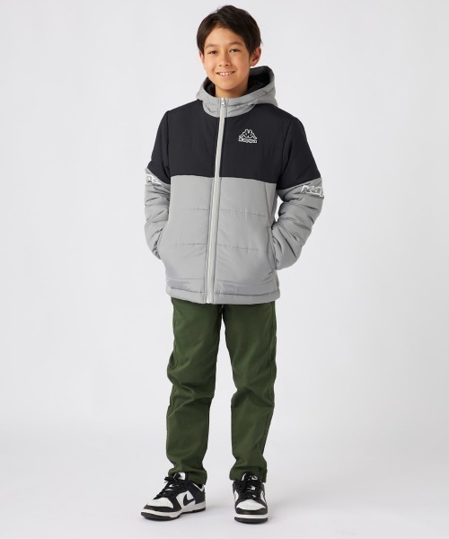 Kappa(カッパ)の「中綿フード付きジャケット(その他アウター・キッズ・グレー/ブラック/カーキ/ネイビー・160/140/130/150)」の7枚目の写真