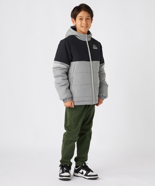 Kappa(カッパ)の「中綿フード付きジャケット(その他アウター・キッズ・グレー/ブラック/カーキ/ネイビー・160/140/130/150)」の8枚目の写真