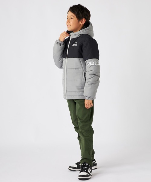 Kappa(カッパ)の「中綿フード付きジャケット(その他アウター・キッズ・グレー/ブラック/カーキ/ネイビー・160/140/130/150)」の9枚目の写真