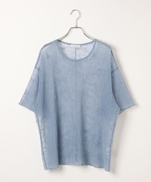 セール】カットプリーツシアーT（Tシャツ/カットソー