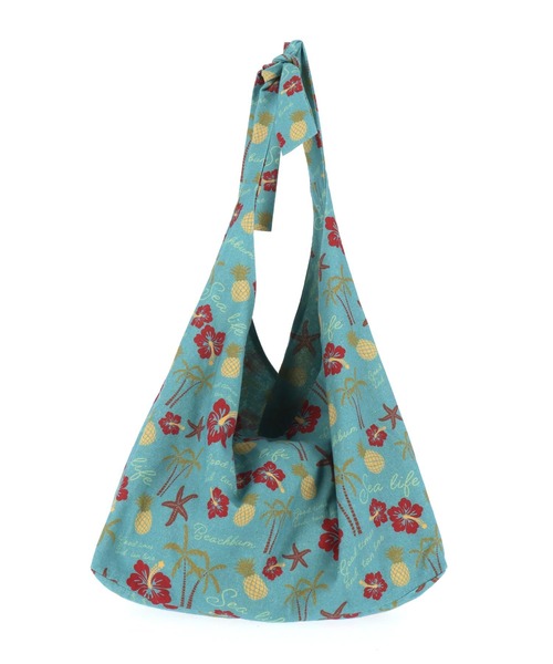 anap mimpi（アナップミンピ）の「リネンライク アロハ柄 2WAY ショルダー バック（ショルダーバッグ・レディース・ネイビー/サックスブルー/ブラウン・FREE）」の13枚目の写真