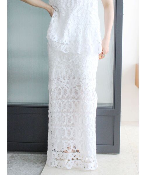 Ungrid（アングリッド）の「バテンレーススカート（スカート・レディース・ブラック/オフホワイト・FREE）」の11枚目の写真