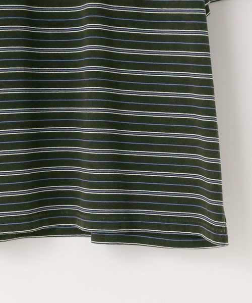 LOWRYS FARM(ローリーズファーム)の「ピグメントマルチボーダーSS 571104(Tシャツ/カットソー・メンズ・バーガンディー/チャコールグレー・MEDIUM/LARGE)」の6枚目の写真