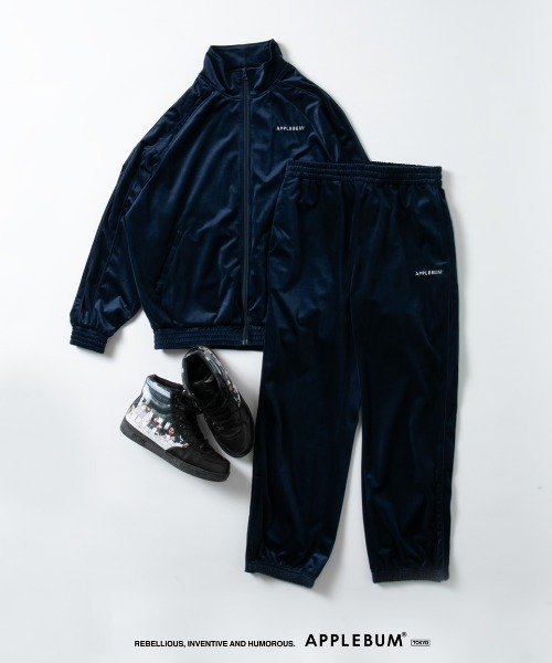 APPLEBUM アップルバム バックプリント ボンバージャケット Velour Track Jacket（ブルゾン）｜APPLEBUM（アップルバム）の