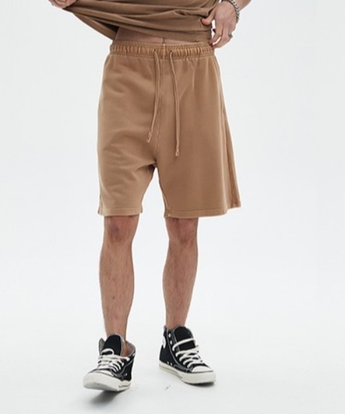 ROOPTOKYO（ループトウキョウ）の「スウェットハーフパンツ（スウェットパンツ・メンズ・グレー/ブラック/ダークブラウン・L/M）」の3枚目の写真