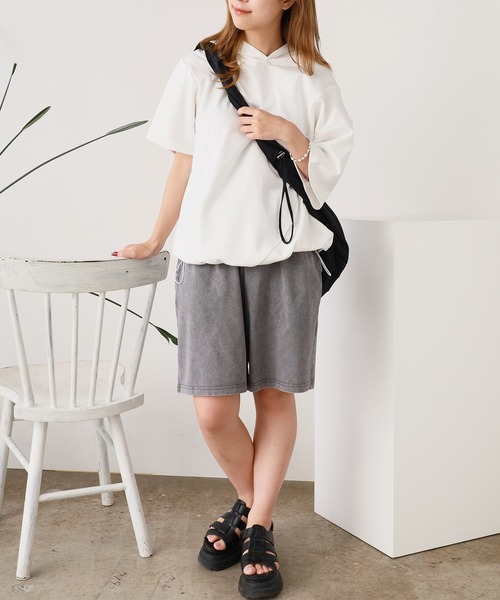 ROOPTOKYO（ループトウキョウ）の「スウェットハーフパンツ（スウェットパンツ・メンズ・グレー/ブラック/ダークブラウン・L/M）」の18枚目の写真