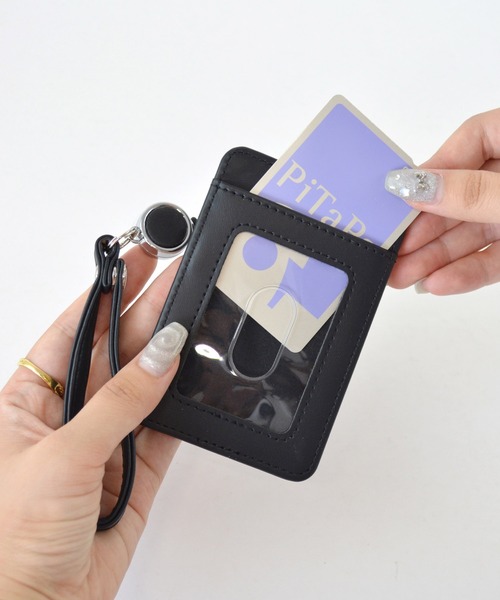 セール】定期入れ ICカード パスケース チャーム付き レース