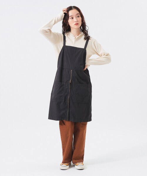 BEAMS BOY（ビームスボーイ）の「【1/15再値下げ】ワーク エプロン ワンピース（ワンピース・レディース・チャコールグレー/ブラウン系その他4・ONE SIZE）」の3枚目の写真