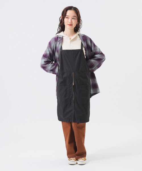 BEAMS BOY（ビームスボーイ）の「【1/15再値下げ】ワーク エプロン ワンピース（ワンピース・レディース・チャコールグレー/ブラウン系その他4・ONE SIZE）」の6枚目の写真