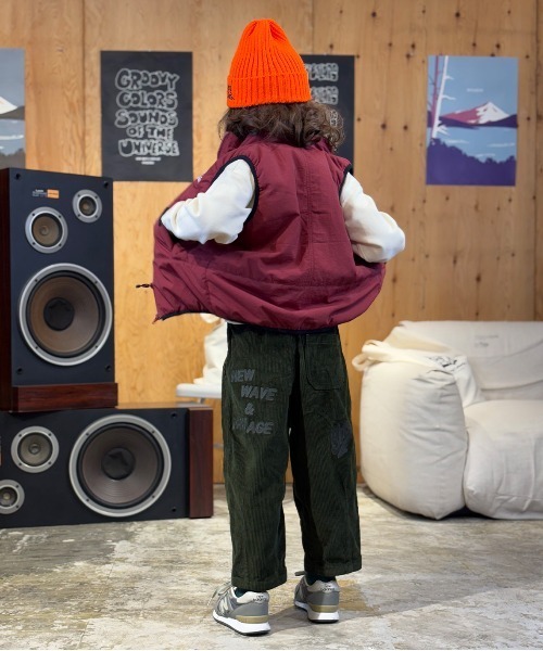 GROOVY COLORS（グルービーカラーズ）の「Corduroy Graffiti Pants（その他パンツ・キッズ・カーキ・115/125）」の3枚目の写真