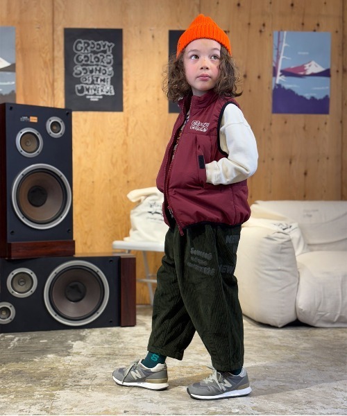 GROOVY COLORS（グルービーカラーズ）の「Corduroy Graffiti Pants（その他パンツ・キッズ・カーキ・115/125）」の4枚目の写真
