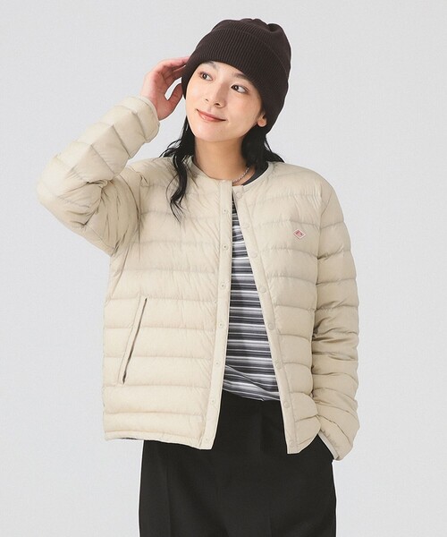 DANTON ダントン ダウンジャケット M ホワイト DANTON（ダントン）の「WOMEN'S BIG SILHOUETTE HOODED DOWN
