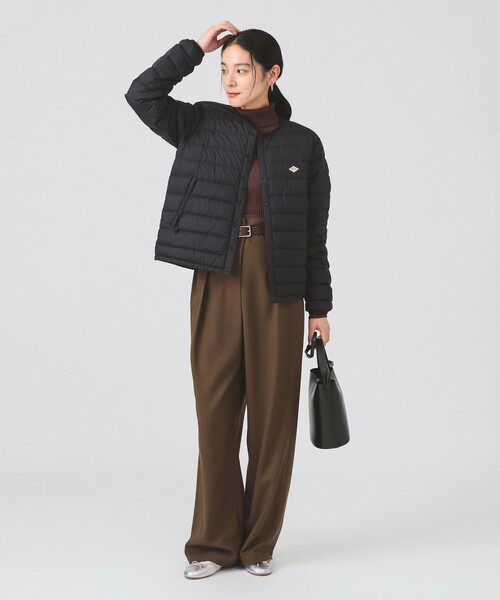 DANTON（ダントン）の「DANTON / CREWNECK INNER DOWN JACKET 25AW（ダウンジャケット/コート・レディース・ブラック/オフホワイト・SMALL/MEDIUM）」の10枚目の写真