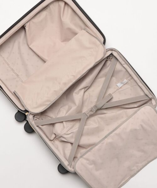 ROYAL PARTY(ロイヤルパーティー)の「【ROYAL PARTY/ロイヤルパーティー】 カップホルダー付き キャリーケース 55L(63L)(スーツケース/キャリーバッグ・レディース・オフホワイト/ネイビー/ブラック・FREE)」の7枚目の写真
