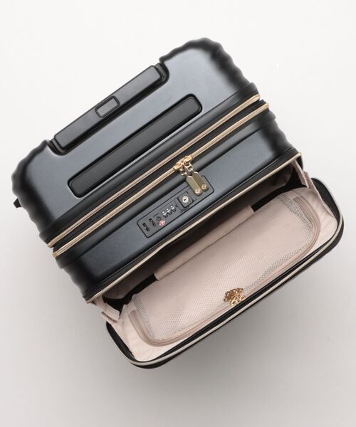 ROYAL PARTY(ロイヤルパーティー)の「【ROYAL PARTY/ロイヤルパーティー】 カップホルダー付き キャリーケース 55L(63L)(スーツケース/キャリーバッグ・レディース・オフホワイト/ネイビー/ブラック・FREE)」の8枚目の写真