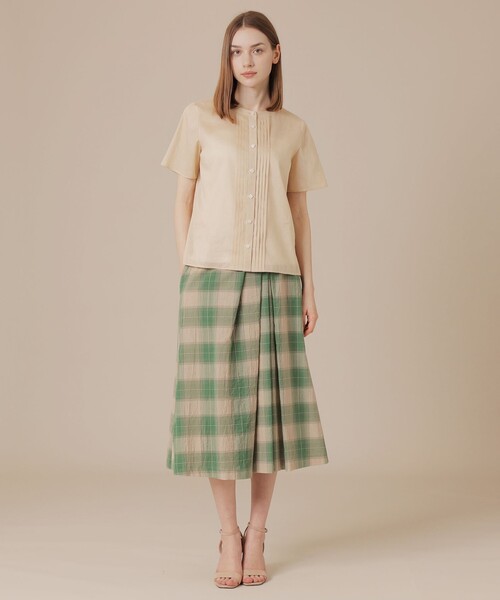 MACKINTOSH LONDON(マッキントッシュ ロンドン)の「ピケボイルブラウス(シャツ/ブラウス・レディース・ネイビー/ベージュ/ピンク系その他2・38/40)」の6枚目の写真